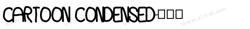 Cartoon Condensed字体转换